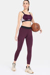 Zelocity Quick Dry Gym Leggings - Fig — thumbnail 4
