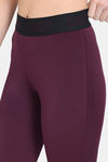 Zelocity Quick Dry Gym Leggings - Fig — thumbnail 5