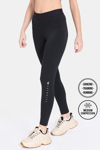 Zelocity Quick Dry Gym Leggings - Jet Black
