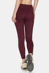 Zelocity Quick Dry Training Leggings - Burgundy — thumbnail 4