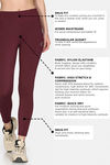 Zelocity Quick Dry Training Leggings - Burgundy — thumbnail 7