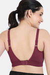 Zelocity Quick Dry Sports Bra With Removable Padding - Rhododendron — thumbnail 2