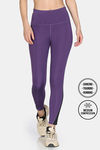 Zelocity Quick Dry Gym Leggings - Loganberry — thumbnail 1