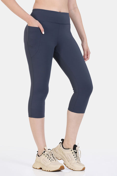 Zelocity Quick Dry 3/4Th Training Leggings- Blueberry — image 4