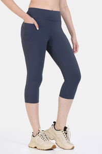 Zelocity Quick Dry 3/4Th Training Leggings- Blueberry — thumbnail 4