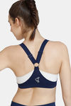 Zelocity High Impact Quick Dry Sports Bra - Blue — thumbnail 3