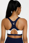 Zelocity High Impact Quick Dry Sports Bra - Blue — thumbnail 3