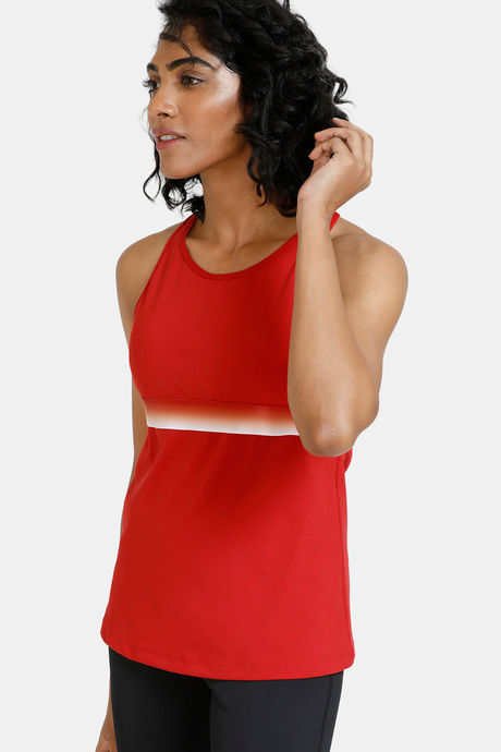 

Zelocity Skin Fit Tank Top Red, Reds