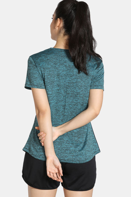 Zelocity Easy Movement Neu Dri T-Shirt- Green Melange — image 3