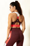 Zelocity Non Padded Sports Bra - Maroon — thumbnail 3