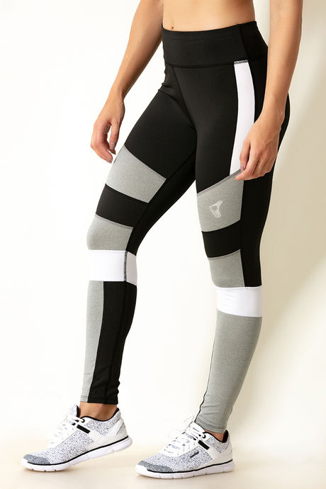 Zelocity Nouveau Shine Legging- Color Block White — image 2