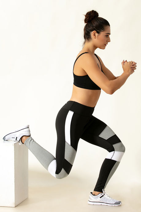 Zelocity Nouveau Shine Legging- Color Block White — image 4