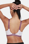 Zelocity High Impact Padded Wide Waist Band Sports Bra - Flint — thumbnail 3