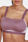 Zelocity High Impact Padded Wide Waist Band Sports Bra - Flint — thumbnail 6