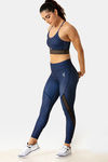 Zelocity Sports Bra With Removable Padding - Navy — thumbnail 4