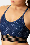 Zelocity Sports Bra With Removable Padding - Navy — thumbnail 5