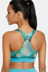 Zelocity Padded Sports Bra With Removable Padding - Aqua Blue — thumbnail 3