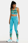 Zelocity Padded Sports Bra With Removable Padding - Aqua Blue — thumbnail 4
