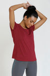 Zelocity Easy Movement High Stretch T-Shirt - Red — thumbnail 2
