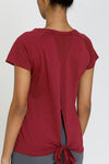 Zelocity Easy Movement High Stretch T-Shirt - Red — thumbnail 5