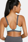 Zelocity High Impact Quick Dry Sports Bra - Acqua Blue2 — thumbnail 3