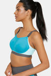 Zelocity High Impact Quick Dry Sports Bra - Acqua Blue2 — thumbnail 4