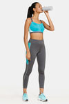 Zelocity High Impact Quick Dry Sports Bra - Acqua Blue2 — thumbnail 5