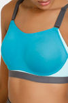 Zelocity High Impact Quick Dry Sports Bra - Acqua Blue2 — thumbnail 6