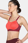 Zelocity High Impact Quick Dry Sports Bra - Rhododendron — thumbnail 4