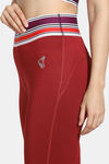 Zelocity Quick Dry 3/4Th Gym Leggings - Rosewood — thumbnail 5