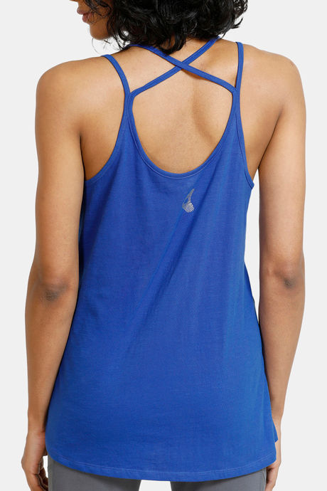 Zelocity Easy Movement High Stretch Tank Top - Blue — image 4