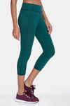 Zelocity Mid Rise High Quality Stretch Capri - Green Moss — thumbnail 2