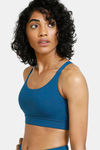 Zelocity Padded Sports Bra With Removable Padding - Blue — thumbnail 2