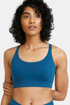 Zelocity Padded Sports Bra With Removable Padding - Blue — thumbnail 5