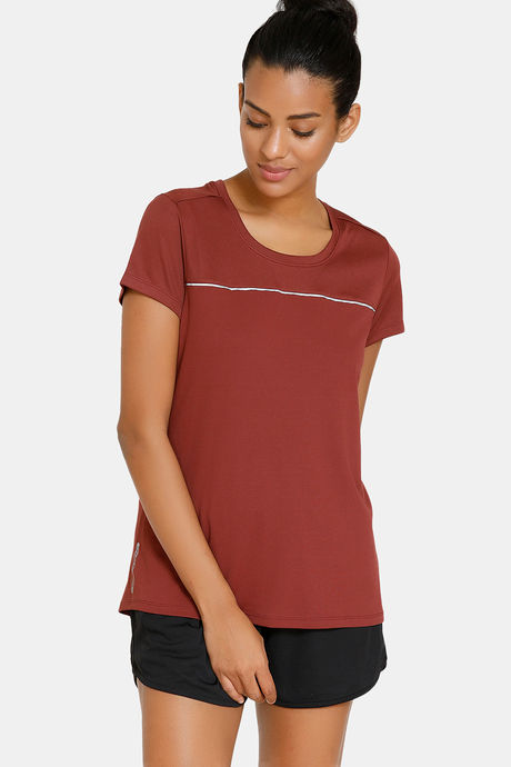 Zelocity Easy Movement Nouveau Shine T-Shirt - Brown — image 3