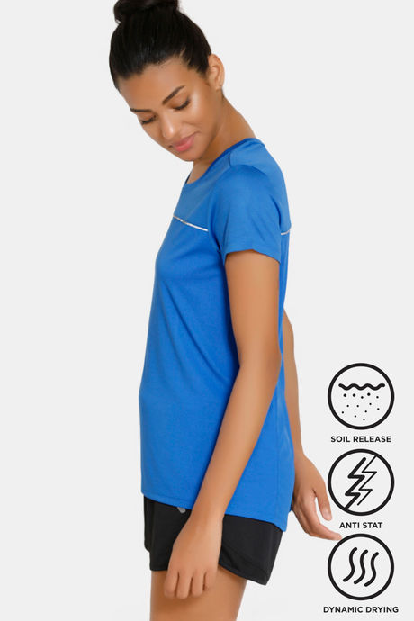 Zelocity Easy Movement Nouveau Shine T-Shirt - Blue — image 6
