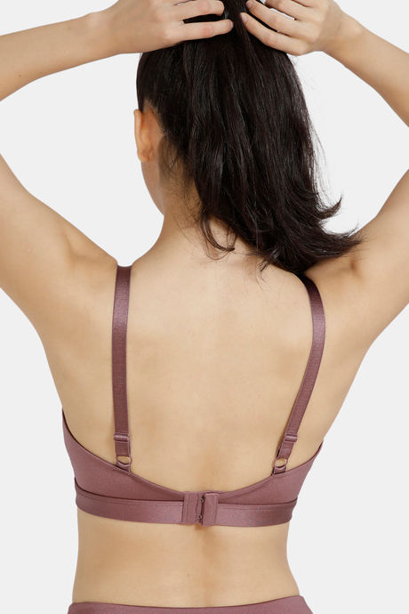 Zelocity Sports Bra With Removable Padding - Rose Brown — image 3