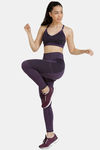 Zelocity Sports Bra With Removable Padding - Purple — thumbnail 4