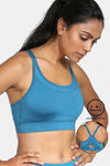 Zelocity Sports Bra With Removable Padding - Ink Blue — thumbnail 1