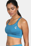 Zelocity Sports Bra With Removable Padding - Ink Blue — thumbnail 2