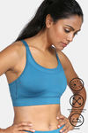 Zelocity Sports Bra With Removable Padding - Ink Blue — thumbnail 6