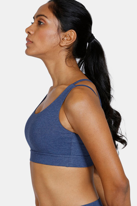Zelocity Padded Sports Bra With Removable Padding - Blue — image 2
