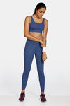 Zelocity Padded Sports Bra With Removable Padding - Blue — thumbnail 4