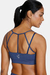 Zelocity Padded Sports Bra With Removable Padding - Blue — thumbnail 5