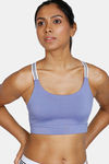 Zelocity Padded  Sports Bra With Removable Padding - Blue Heron — thumbnail 2