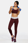 Zelocity Padded  Sports Bra With Removable Padding - Wine — thumbnail 4