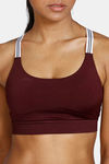 Zelocity Padded  Sports Bra With Removable Padding - Wine — thumbnail 5