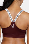 Zelocity Padded  Sports Bra With Removable Padding - Wine — thumbnail 6