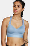 Zelocity High Impact Wide Waist Band Sports Bra - Faded Denim — thumbnail 1