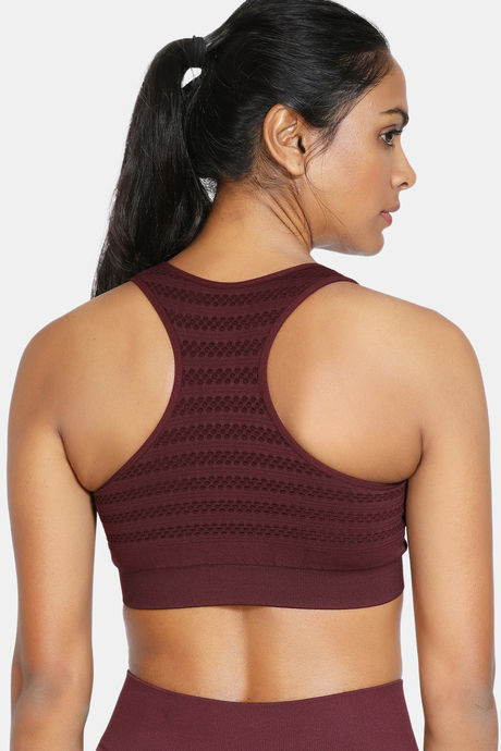 Zelocity Sports Bra With Removable Padding -Wine — image 3